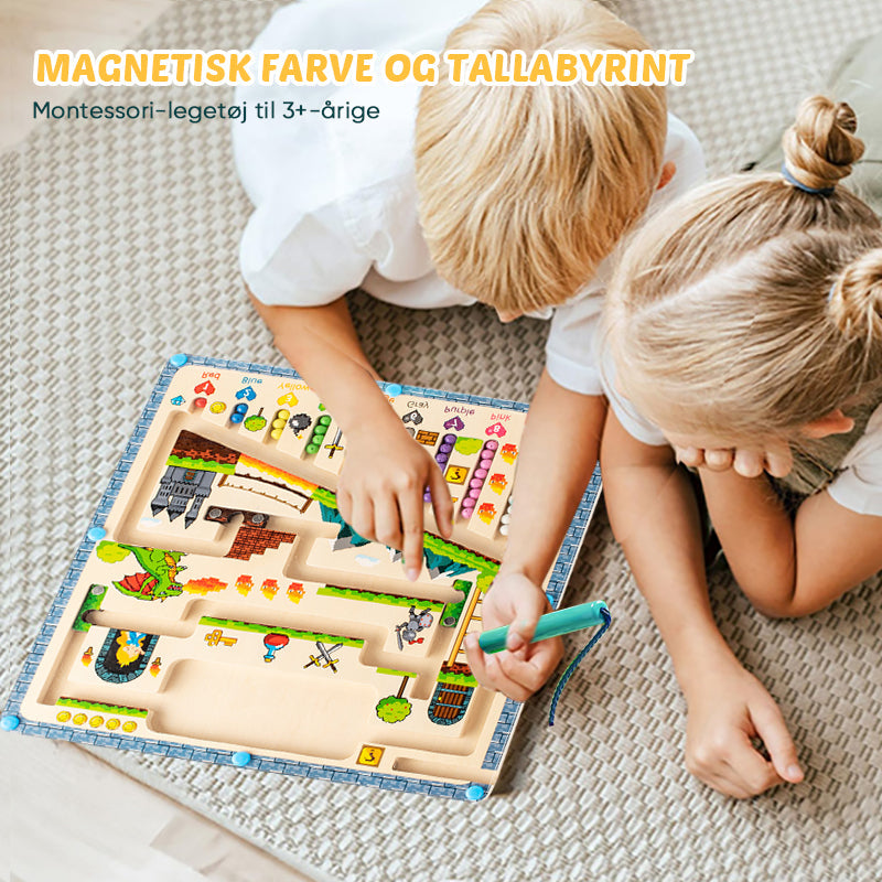 Magnetisk farve og tallabyrint