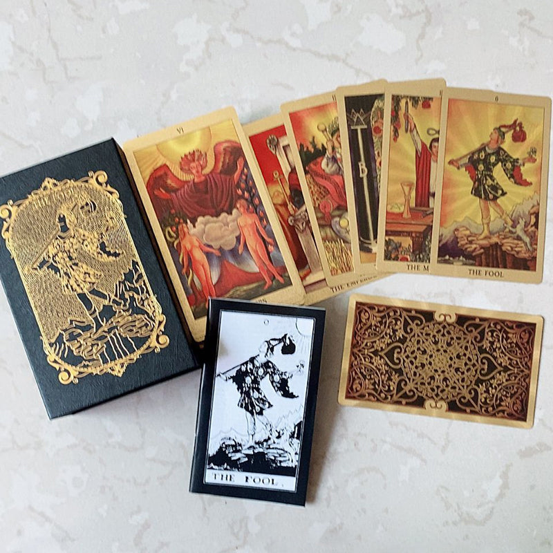 🔮Udforsk den mystiske verden af Tarot Guldfolie Tarot🔮