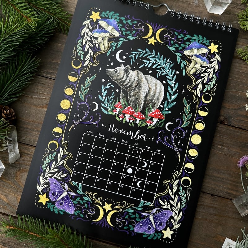 Kalender med månefaser