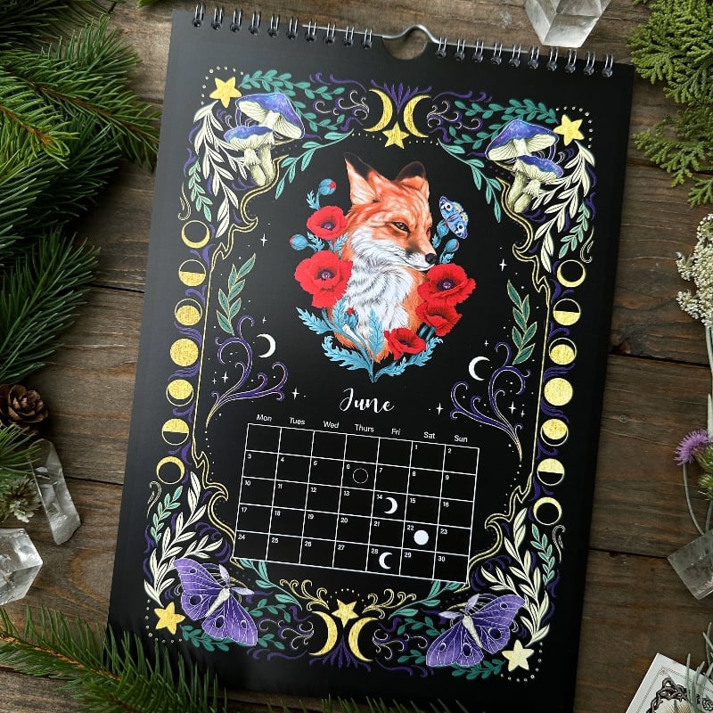 Kalender med månefaser