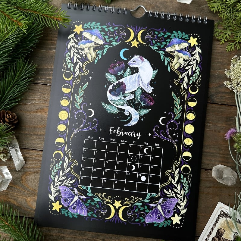 Kalender med månefaser