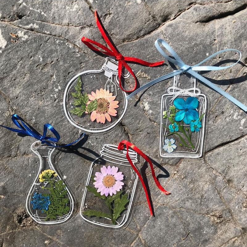 🌸Gedroogde bloem bladwijzers Set🌷