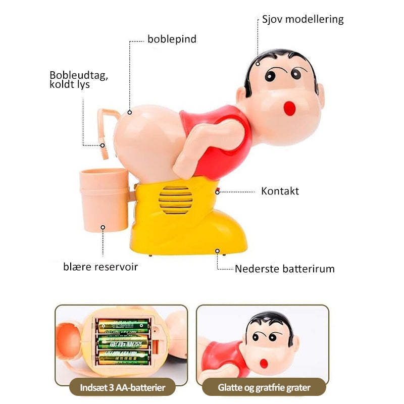 Sjove gaver prutte boblepuster