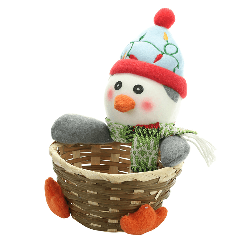 Vævet slikkurv i juletema