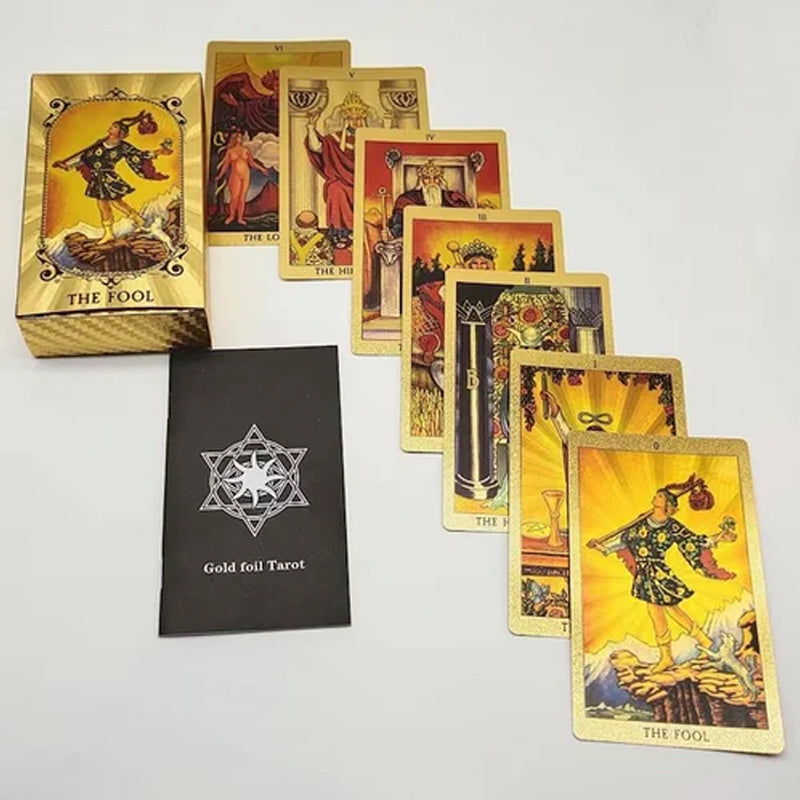 🔮Udforsk den mystiske verden af Tarot Guldfolie Tarot🔮