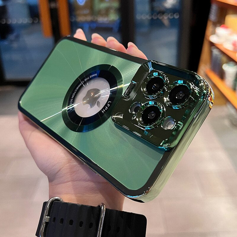 iPhone Magsafe-etui med foldbar objektivbeslag