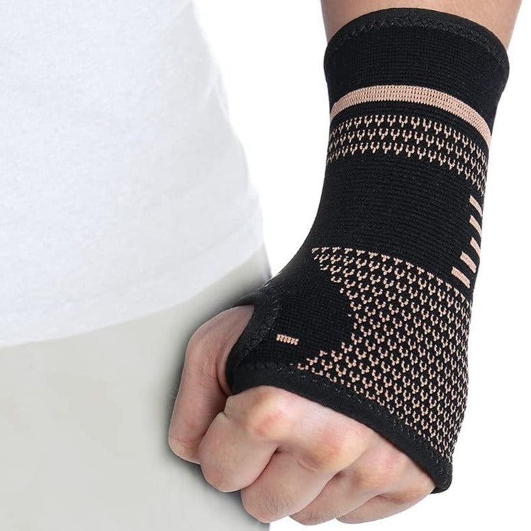 Håndledsstøtte i kobber