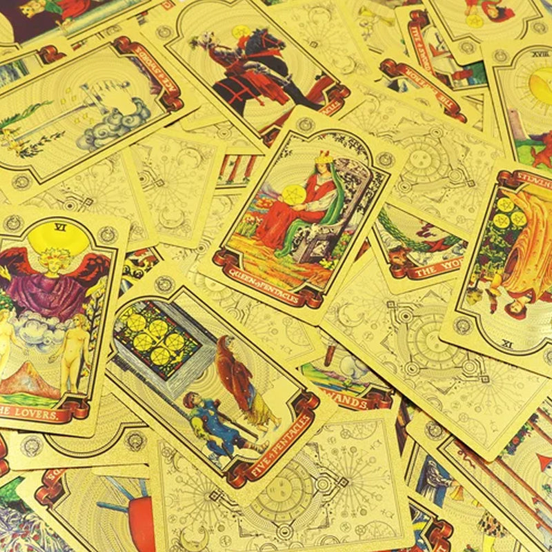 🔮Udforsk den mystiske verden af Tarot Guldfolie Tarot🔮