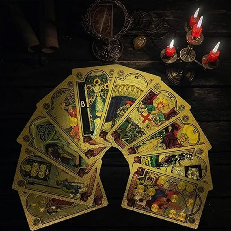 🔮Udforsk den mystiske verden af Tarot Guldfolie Tarot🔮