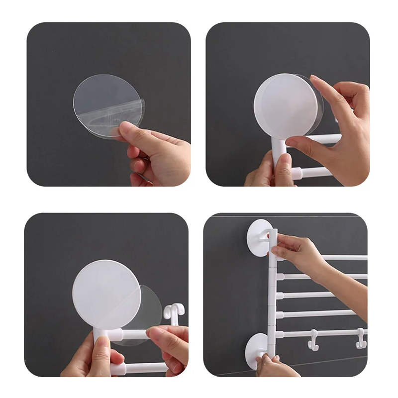 Boringsfri roterende håndklædestativ