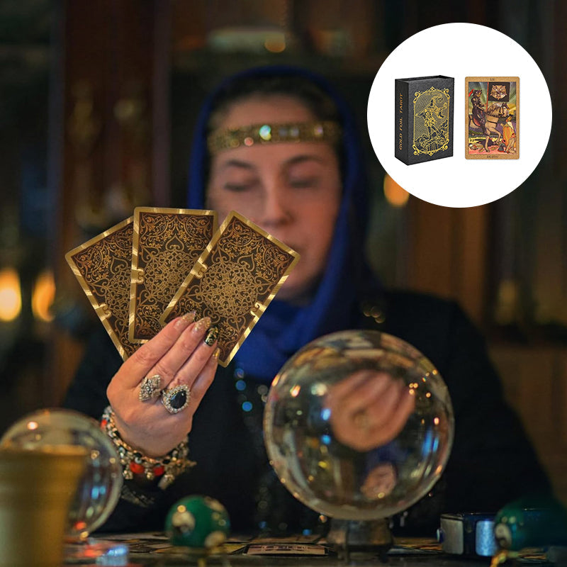 🔮Udforsk den mystiske verden af Tarot Guldfolie Tarot🔮