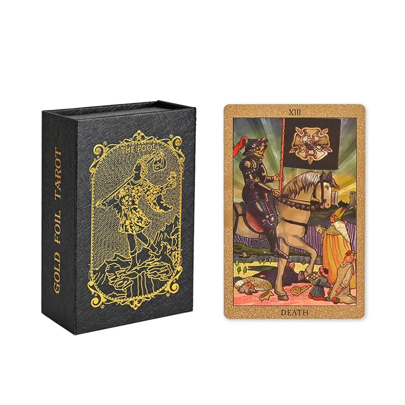 🔮Udforsk den mystiske verden af Tarot Guldfolie Tarot🔮