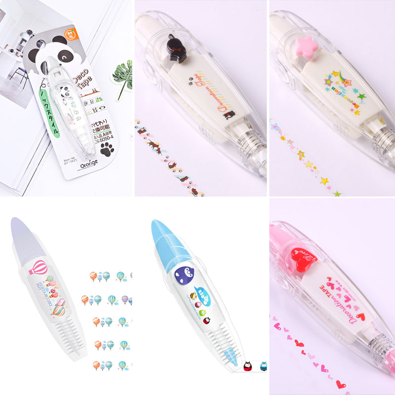 DIY Cute Animals Press Type Dekorativ Pen