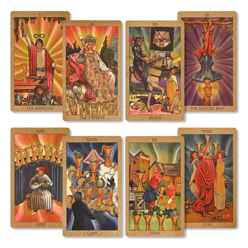 🔮Udforsk den mystiske verden af Tarot Guldfolie Tarot🔮