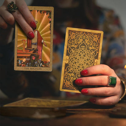 🔮Udforsk den mystiske verden af Tarot Guldfolie Tarot🔮