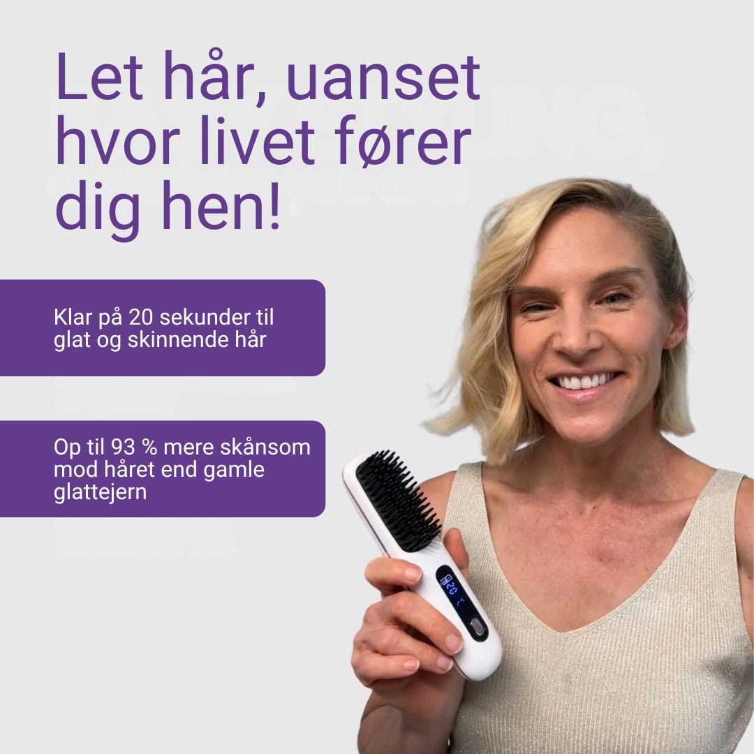 Silkeglat Bærbar Glattebørste