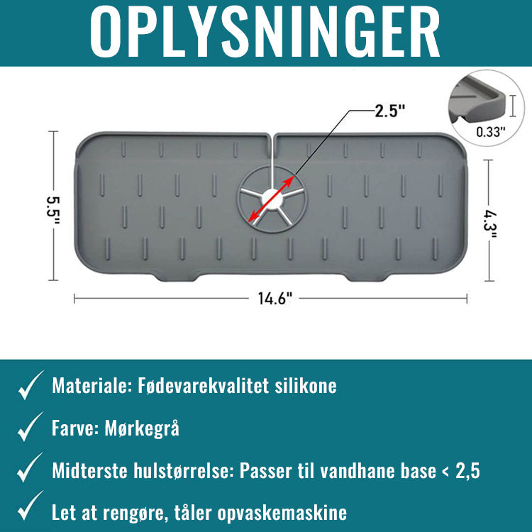 Silikone vandhane håndtag Drip Catcher bakke