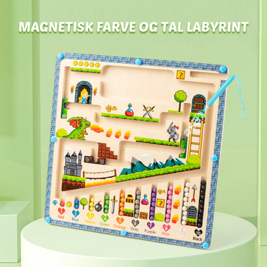 Magnetisk farve og tallabyrint