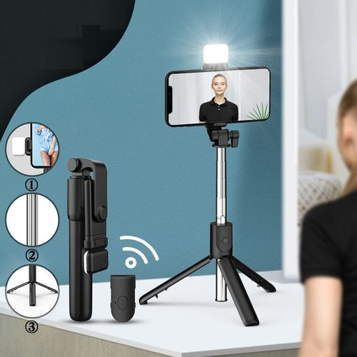 Bærbar tripod-selfiestang