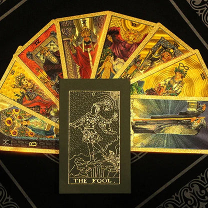 🔮Udforsk den mystiske verden af Tarot Guldfolie Tarot🔮