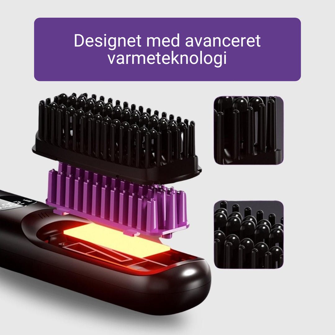 Silkeglat Bærbar Glattebørste