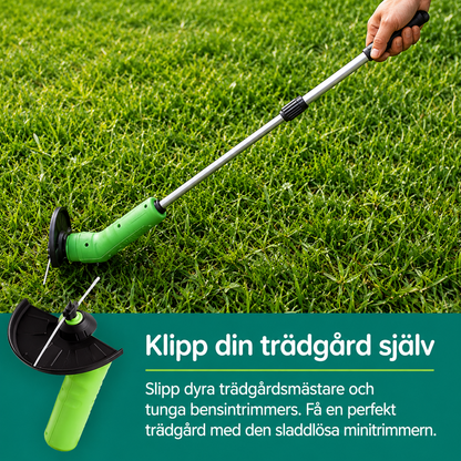 Trådlös Grästrimmer – Kompakt Batteripowered Ogräsklippare för Kanter, Buskar och Planteringar