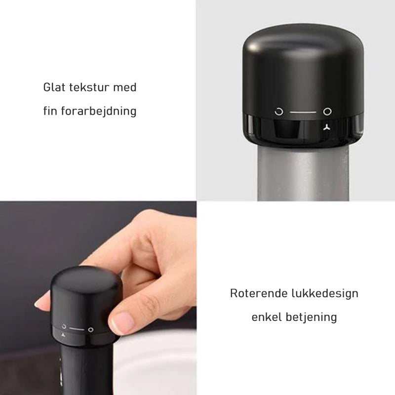 Genanvendelig flaskekonserveringskork