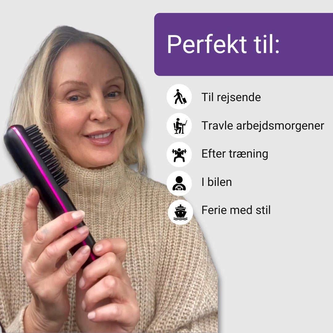 Silkeglat Bærbar Glattebørste