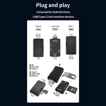 6 i 1 Usb/OTG-hukommelseskortlæser