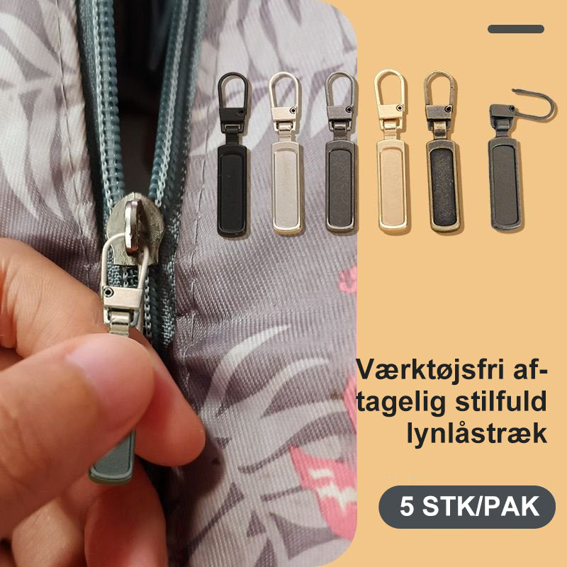 Teyou værktøjsfri aftagelig stilfuld lynlås (5PCS)