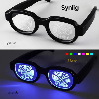 👓LED lysende briller👓