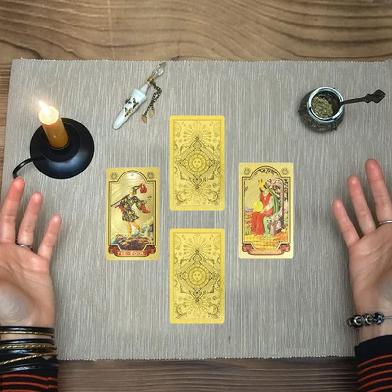 🔮Udforsk den mystiske verden af Tarot Guldfolie Tarot🔮