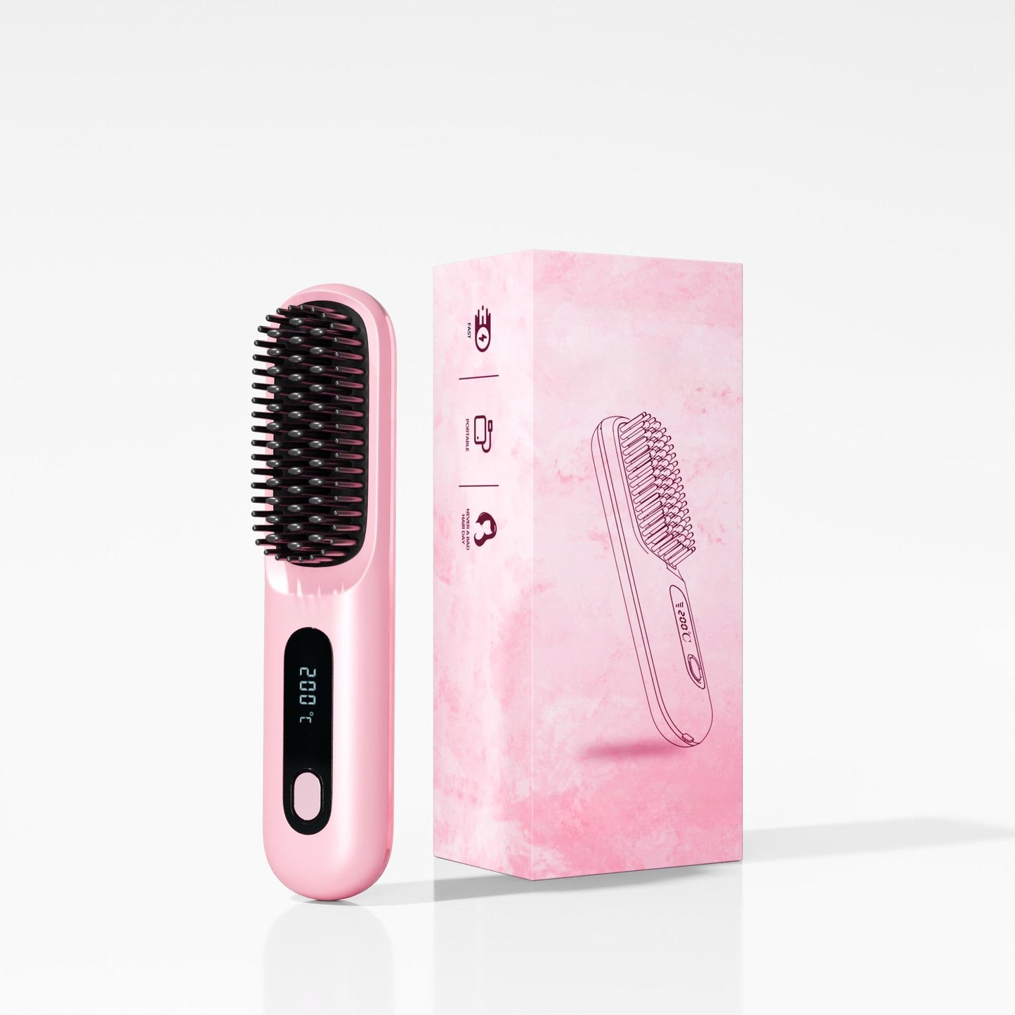 Silkeglat Bærbar Glattebørste