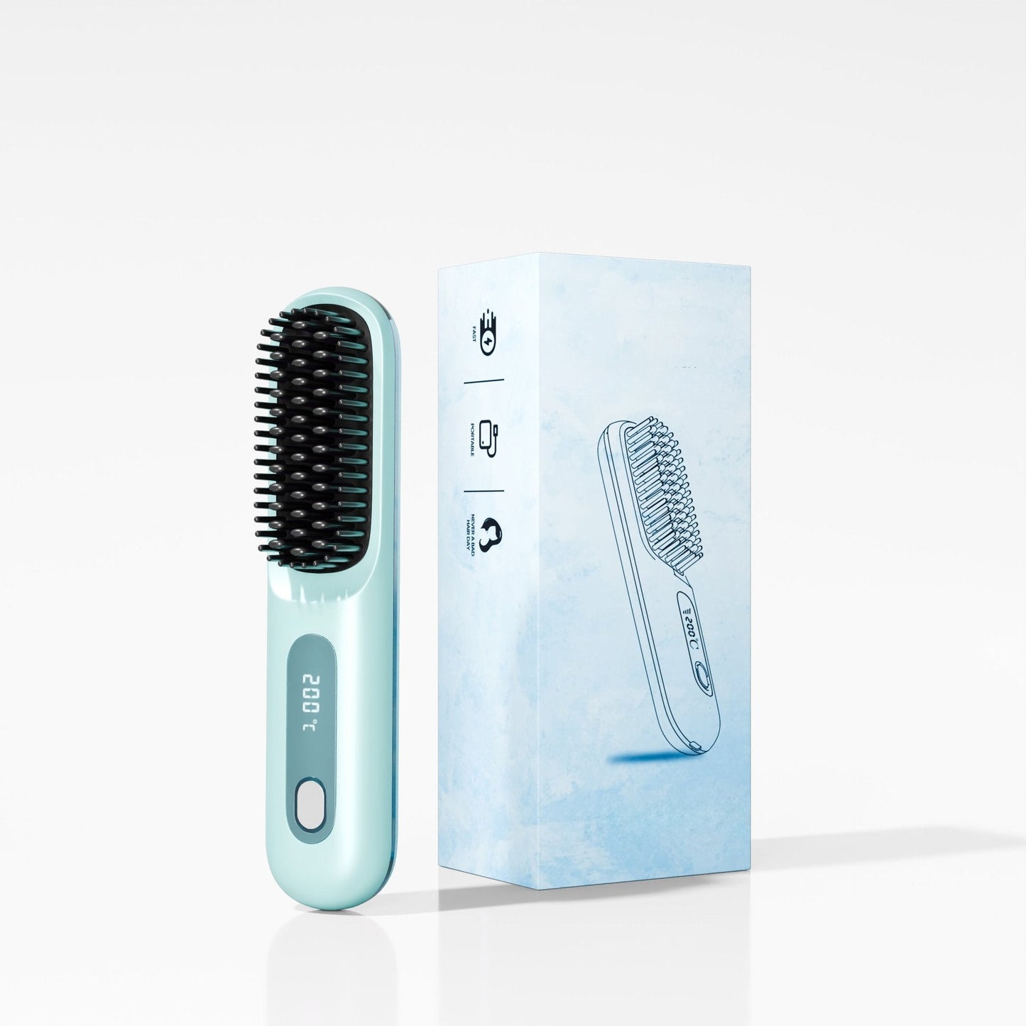 Silkeglat Bærbar Glattebørste