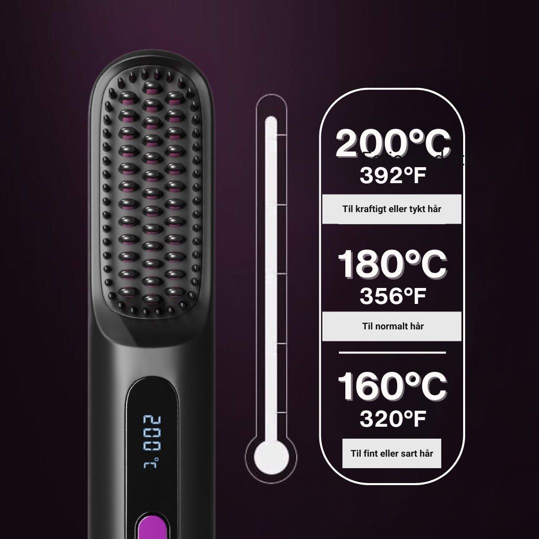 Silkeglat Bærbar Glattebørste