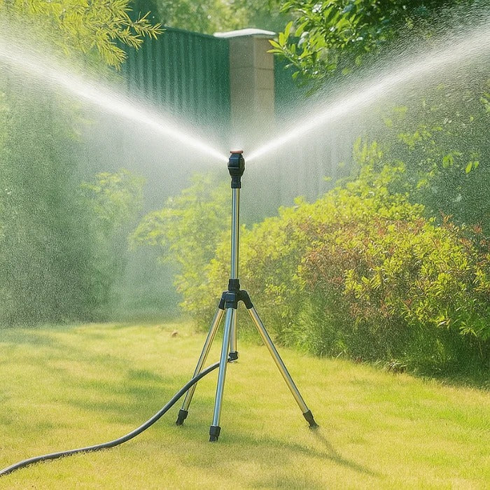Högtryckssprinkler med roterande stativ och 360 graders bevattning