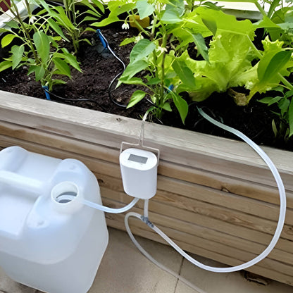 Automatisk Bevattningspump med Timer – Smart Vattning för Krukväxter upp till 8 Krukor